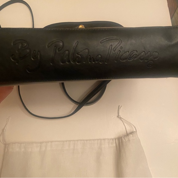 Paloma Picasso Black Leather Handbag - Picture 6 of 7